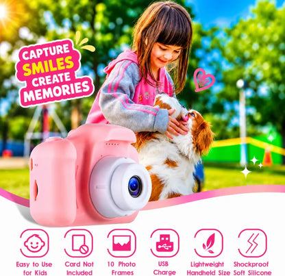 Mini Rechargeable Kids Camera – 1080P HD Photography Toy with 2.0" Screen, Best Gift for Boys & Girls