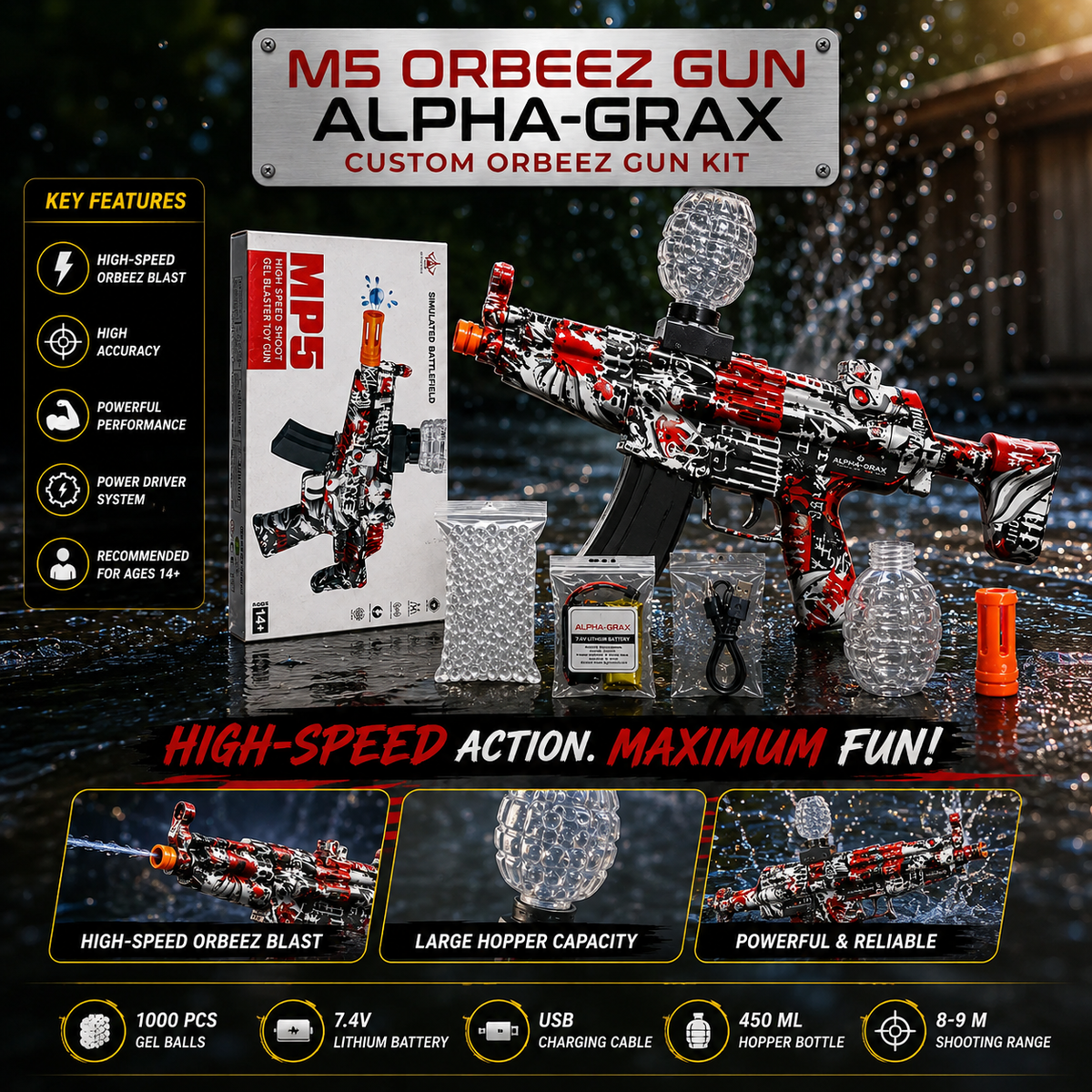 MP5 High-Speed orbeez Toy Gun