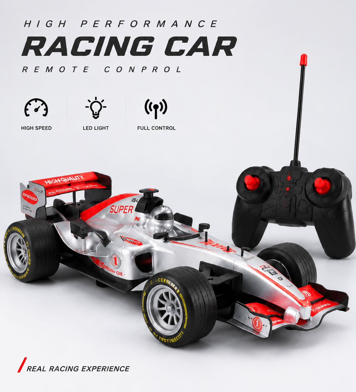 High-Speed Formula 1 Remote Control Racing Car – High Simulation F1 RC Auto Model