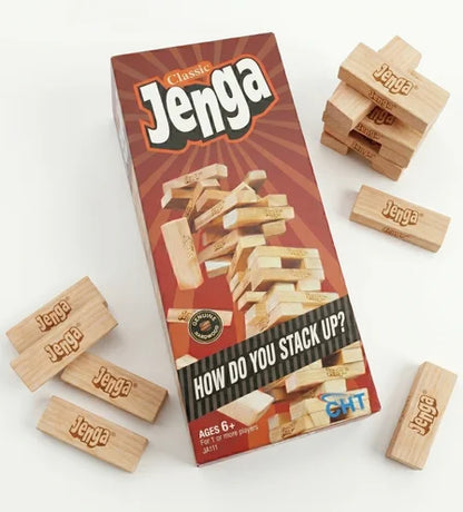Classic Jenga: The Ultimate Tower Stacking Strategy Game