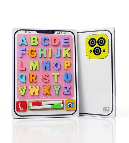 Smart-Style Wooden Alphabet & Writing Tablet Board -  Urban Grabs