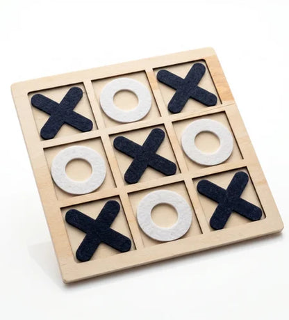 Wooden Tic-Tac-Toe Strategy Game Board -  Urban Grabs