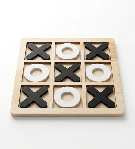 Wooden Tic-Tac-Toe Strategy Game Board -  Urban Grabs