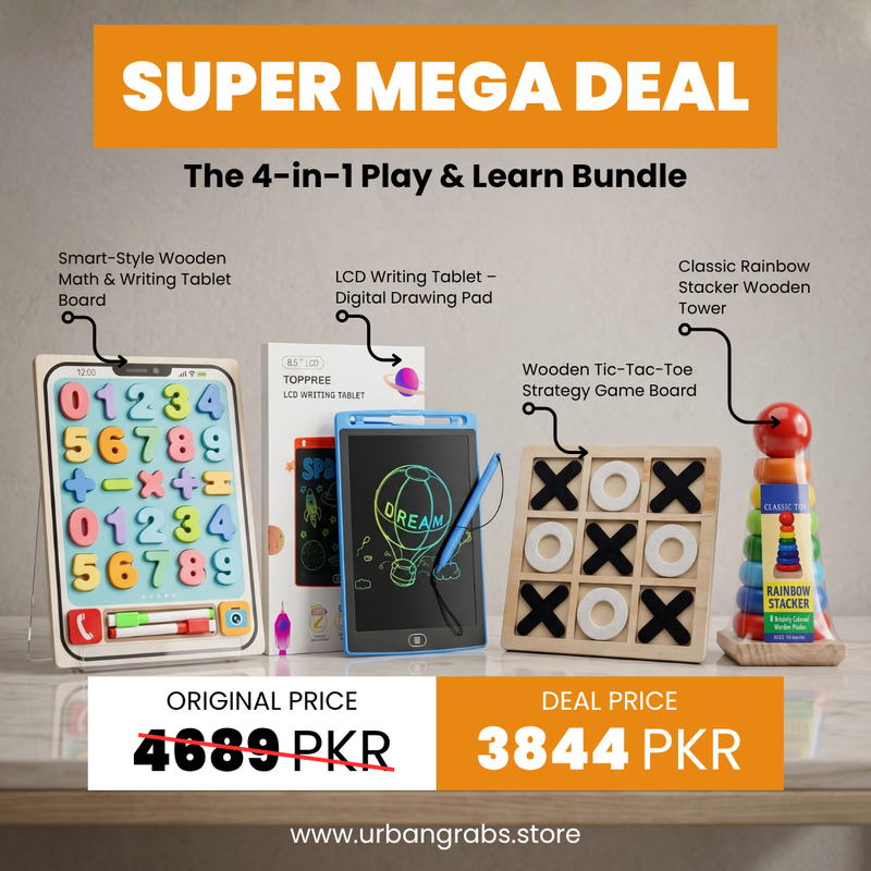 4-in-1 Kids Play & Learn Educational Toy Bundle