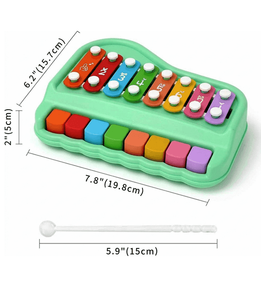 2-in-1 Musical Xylophone & Piano Toy -  Urban Grabs