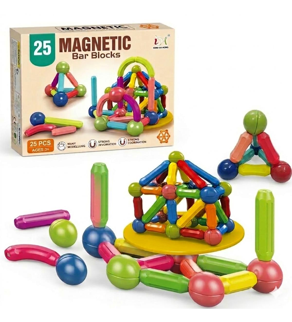 Intelligent Magnetic Construction Set (25 Pieces) -  Urban Grabs