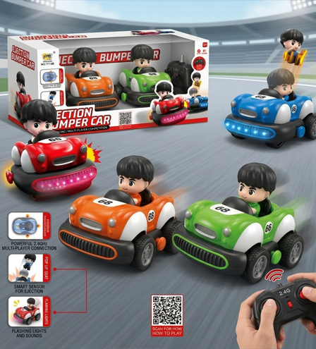 Remote Control Ejection Bumper Cars (Pack of 2) -  Urban Grabs