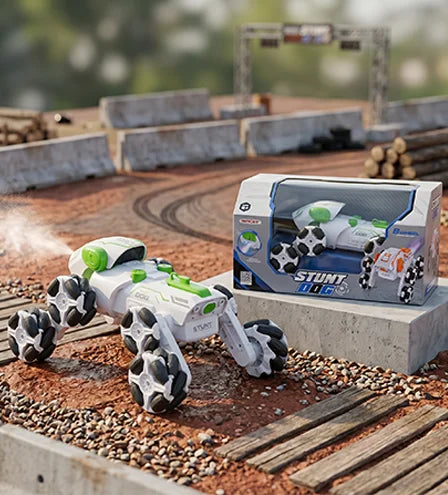 8-Wheel Spray Stunt Dog: High-Performance RC Crawler -  Urban Grabs