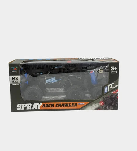 TitanDrift 4WD: 1:18 Scale All-Terrain Spray Rock Crawler 6 wheel