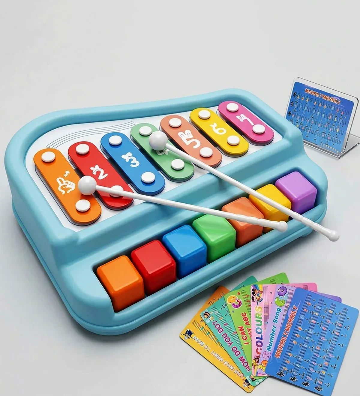 2-in-1 Musical Xylophone & Piano Toy -  Urban Grabs