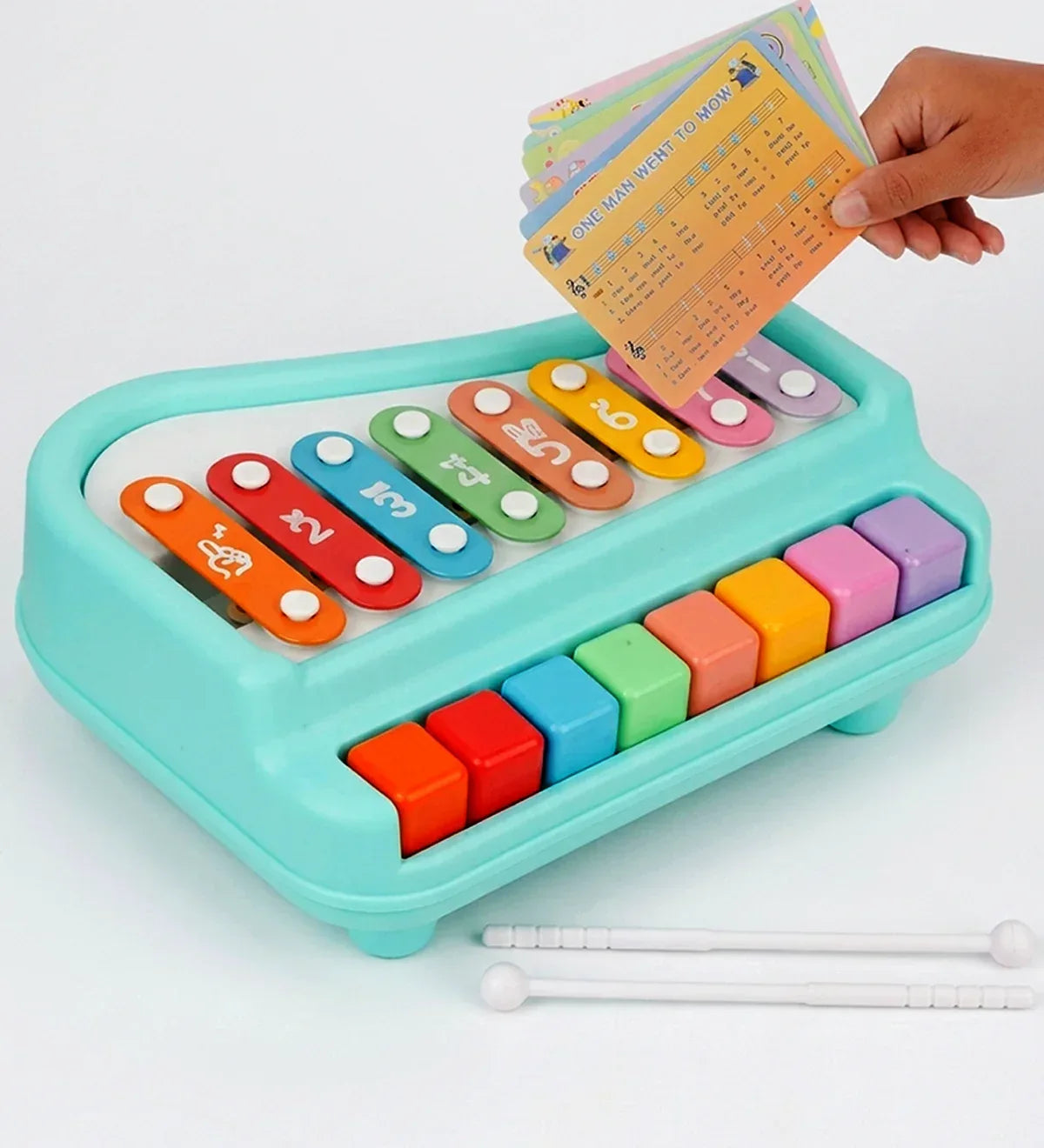 2-in-1 Musical Xylophone & Piano Toy -  Urban Grabs