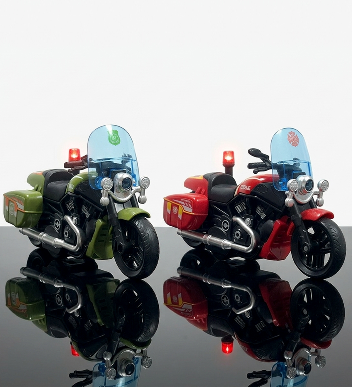 Model Motorcycle – Friction Powered Police Department series (Pair of 1) -  Urban Grabs