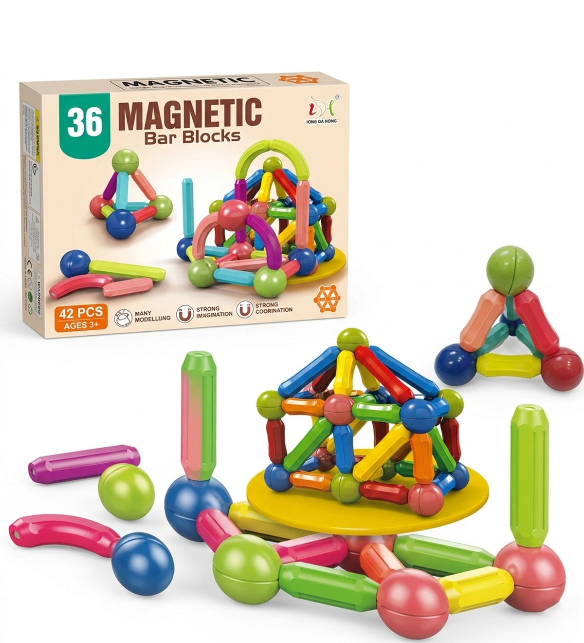 Intelligent Magnetic Construction Set (36 Pieces) -  Urban Grabs
