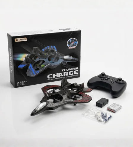 Thunder Charge: 2.4GHz VTOL Vertical Take-Off & Landing Fighter Jet -  Urban Grabs