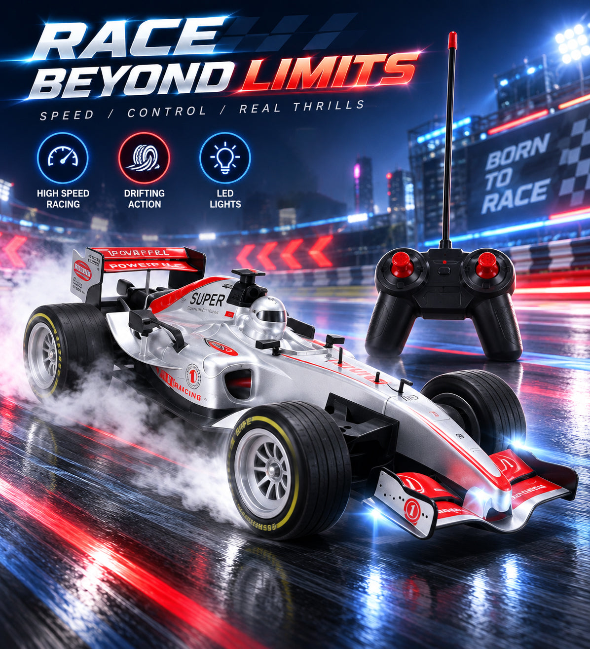 High-Speed Formula 1 Remote Control Racing Car – High Simulation F1 RC Auto Model