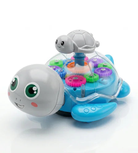Aqua-Glow: Lucency Gear Turtle Interactive Musical Toy