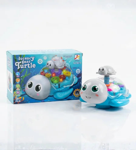 Aqua-Glow: Lucency Gear Turtle Interactive Musical Toy