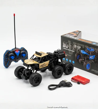 TitanDrift 4WD: 1:18 Scale All-Terrain Spray Rock Crawler 6 wheel -  Urban Grabs