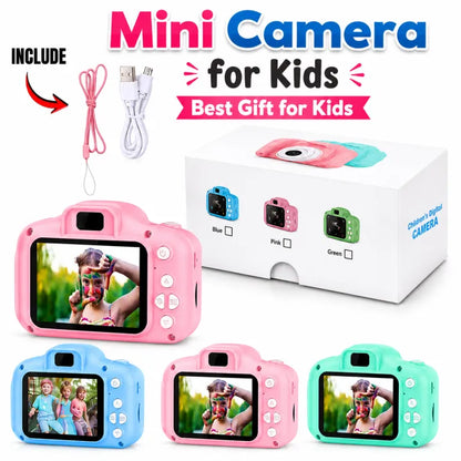 Mini Rechargeable Kids Camera – 1080P HD Photography Toy with 2.0" Screen, Best Gift for Boys & Girls