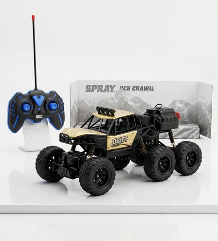 TitanDrift 4WD: 1:18 Scale All-Terrain Spray Rock Crawler 6 wheel