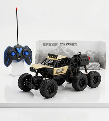 TitanDrift 4WD: 1:18 Scale All-Terrain Spray Rock Crawler 6 wheel