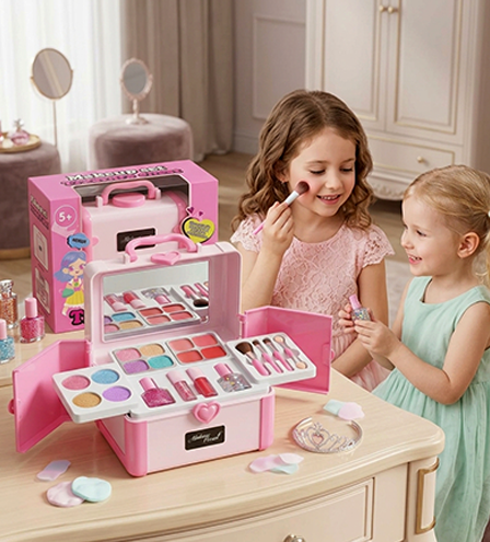 Kids' Glamour Treasure Chest – Portable Makeup Vanity Set -  Urban Grabs