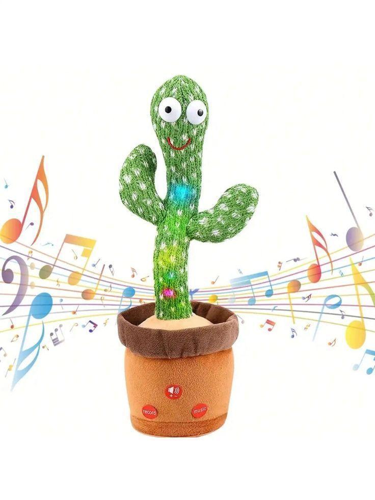 Double Sided Dancing Cactus Plush 🌵 | Fun Soft Toy for Kids