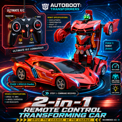 Speed Race: 2-in-1 Remote Control Transforming Car