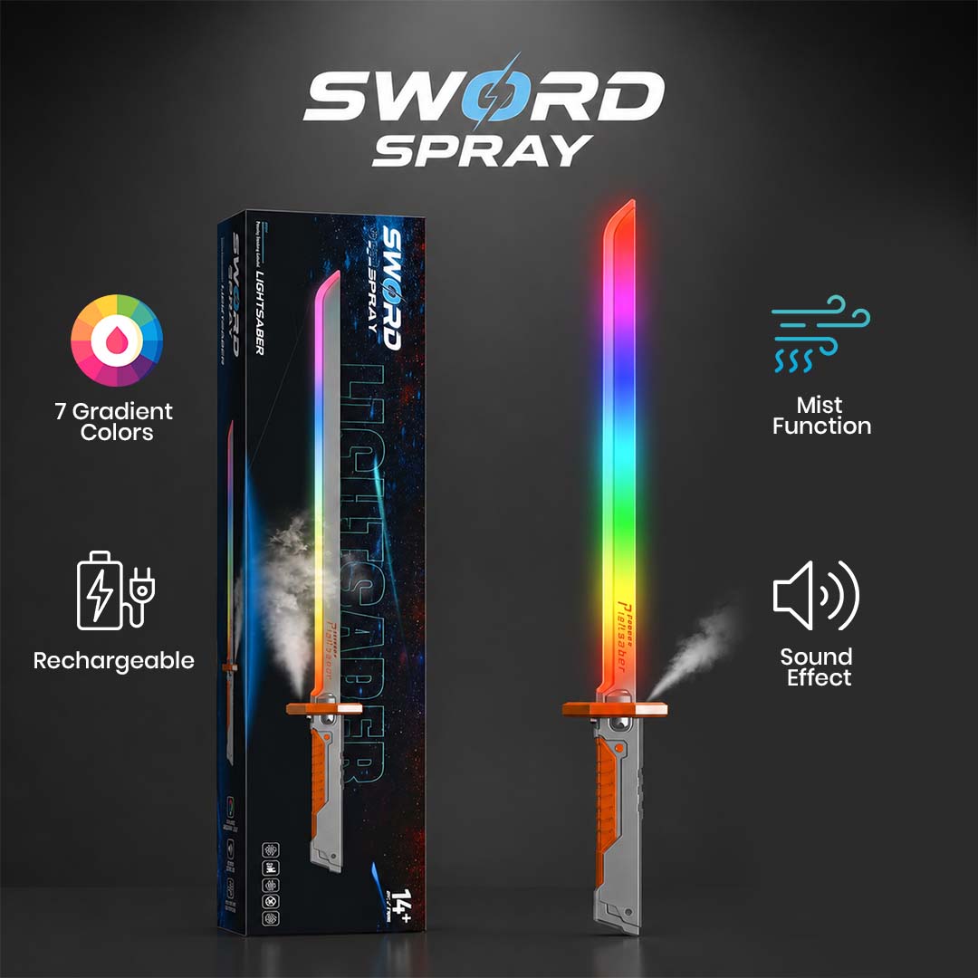 Cyber Blade Neo-Chrono | LED Smoke-Emitting Katana