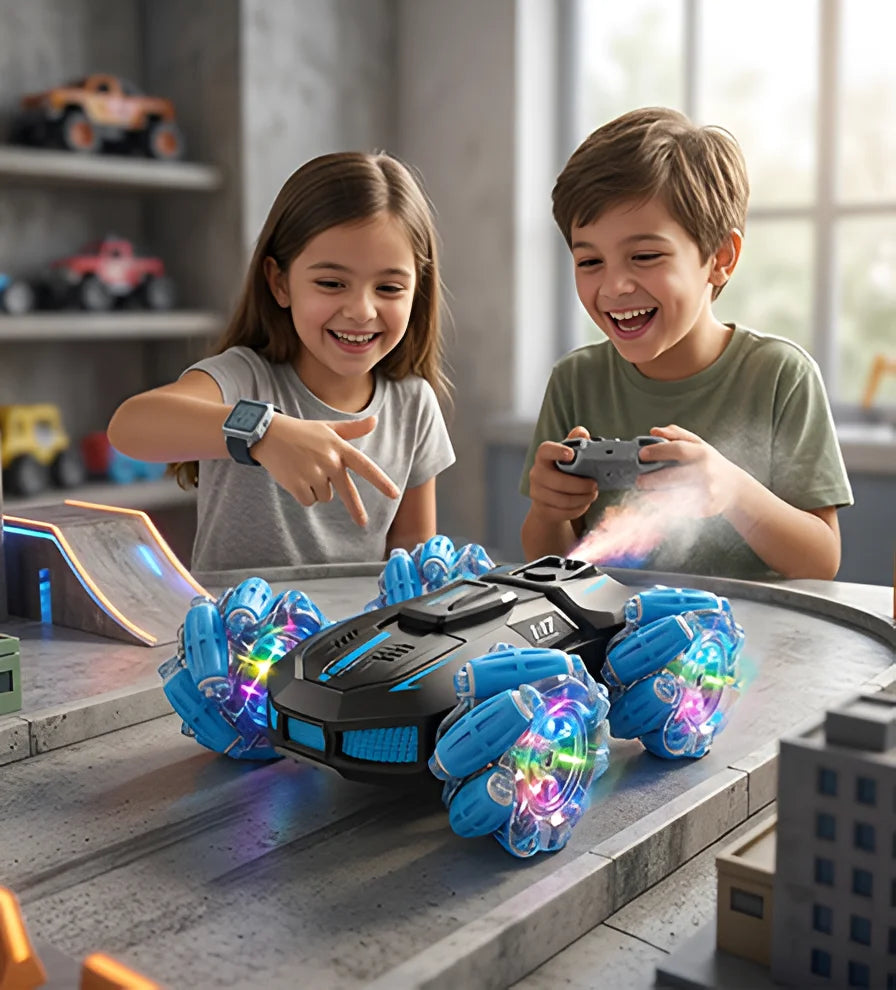 Dual-Control Cool Light Spray Stunt Vehicle -  Urban Grabs