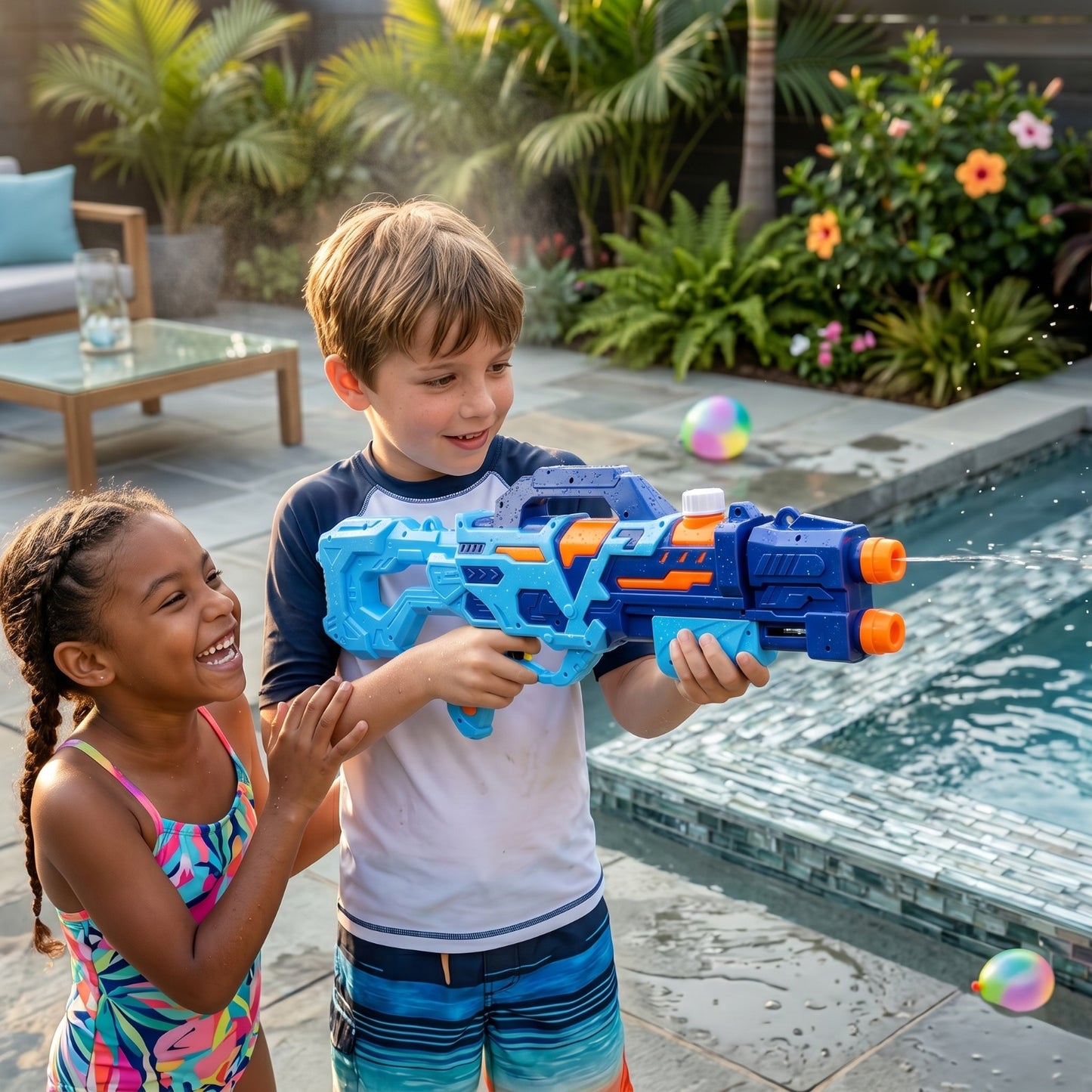 Double-Barrel Hydro-Storm Blaster – Twin Nozzle High-Pressure Water Gun