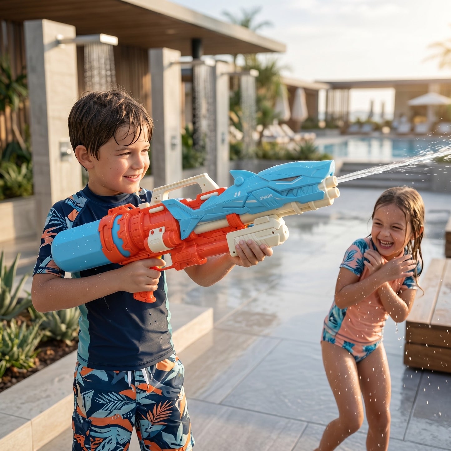 Shark Attack High-Pressure Super Soaker - Large Capacity Water Blaster