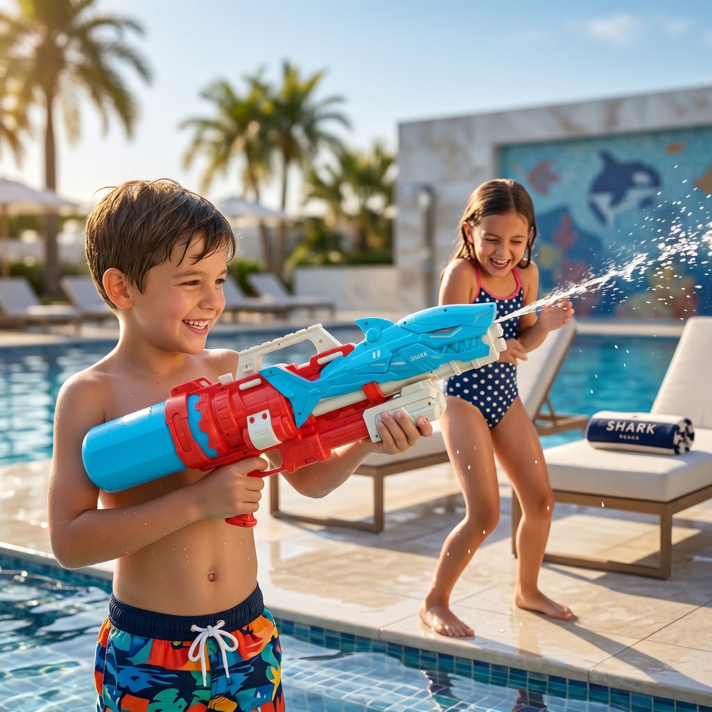 Shark Attack High-Pressure Super Soaker - Large Capacity Water Blaster