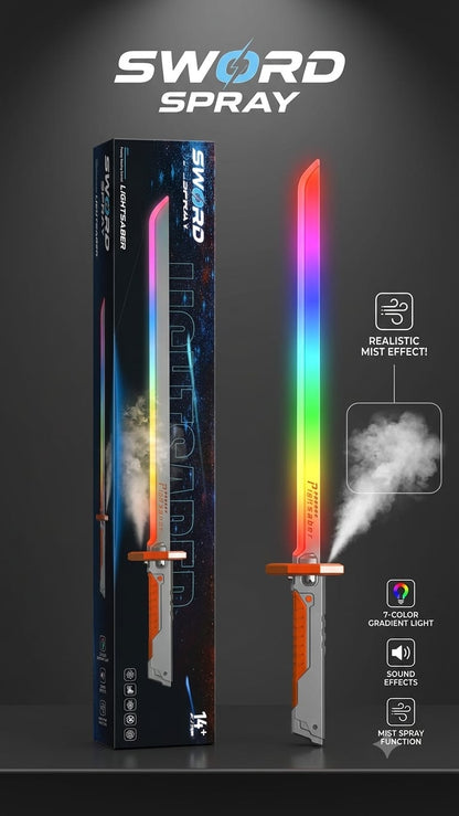 Cyber Blade Neo-Chrono | LED Smoke-Emitting Katana