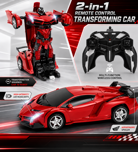 Speed Race: 2-in-1 Remote Control Transforming Car