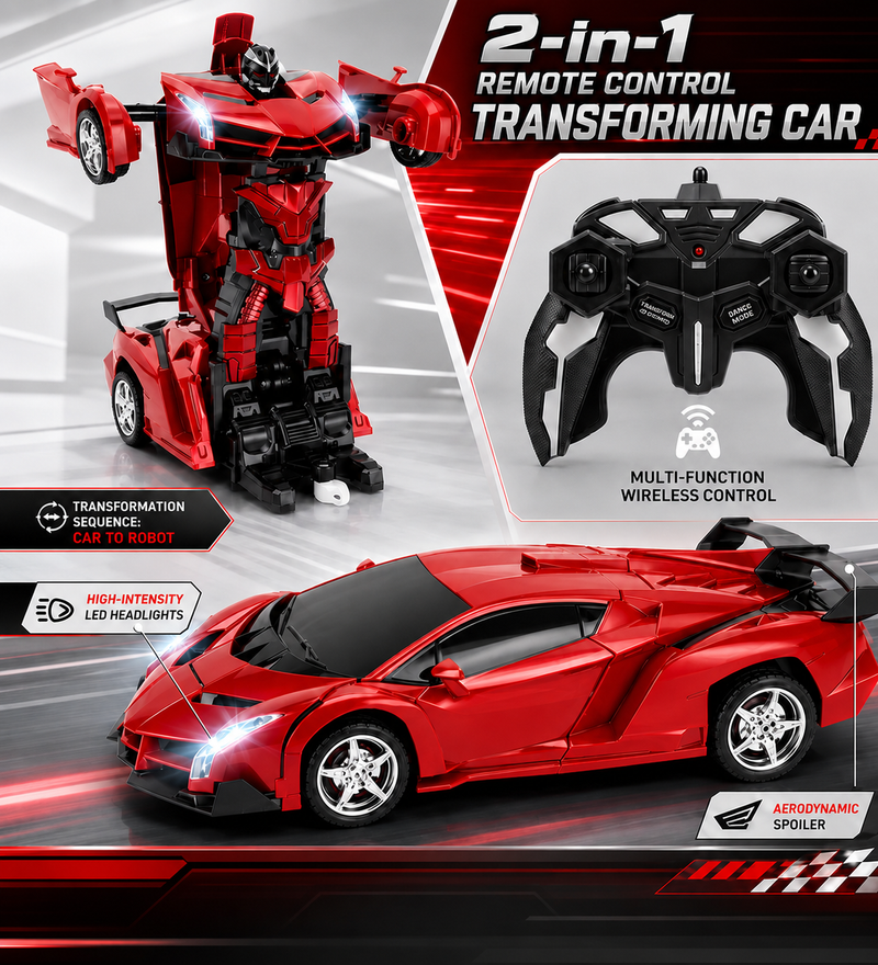 Speed Race: 2-in-1 Remote Control Transforming Car