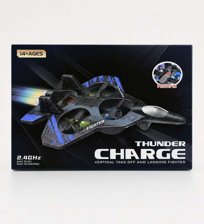 Thunder Charge: 2.4GHz VTOL Vertical Take-Off & Landing Fighter Jet