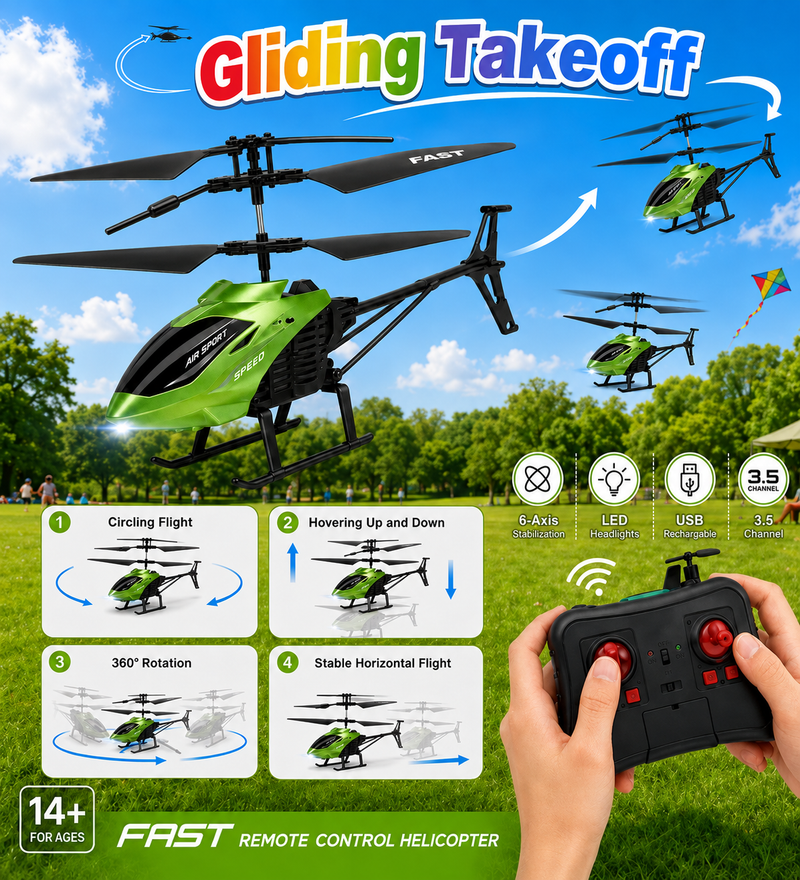 Fast Flight: 3.5-Channel Remote Control Helicopter