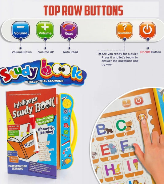 Electronic Intelligence Book Colourful Audio Interactive Learning Book