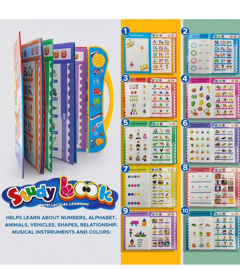 Electronic Intelligence Book Colourful Audio Interactive Learning Book