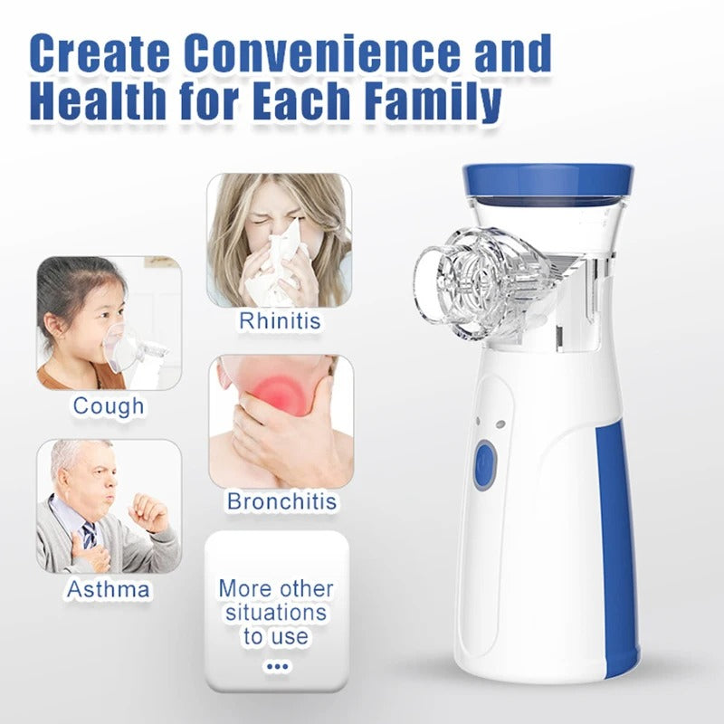 Mini Portable Nebulizer for Kids & Adults Silent Mesh Technology | JSL-W302