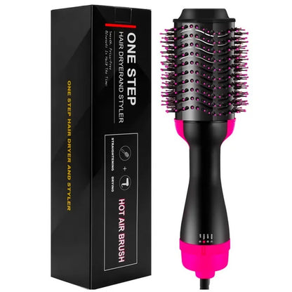 4-in-1 Blow Hair Dryer  Volumizer Brush, Straightening & Curl
