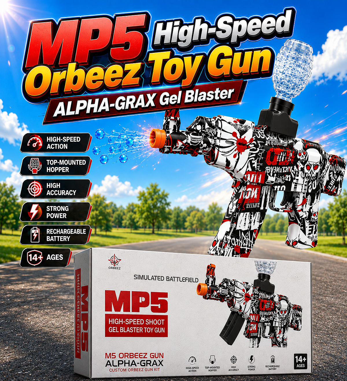 MP5 High-Speed orbeez Toy Gun