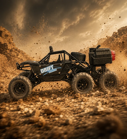 TitanDrift 6WD: 1:18 Scale All-Terrain Spray Rock Crawler 6 wheel
